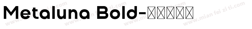 Metaluna Bold字体转换